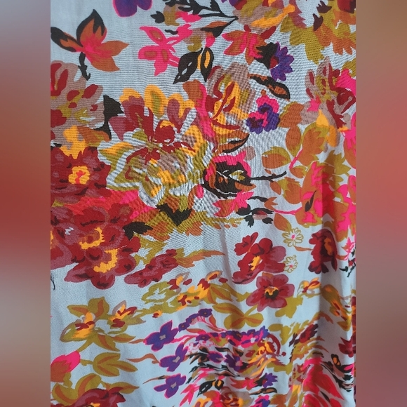 Natural Life Floral Maxi Dress Rayon Sleevless Halter Boho Summer Pockets M - Picture 6 of 13